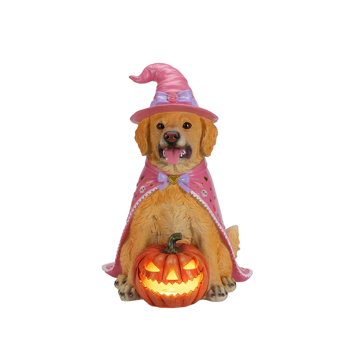 Halloween Golden Retriever Statue — product view 5