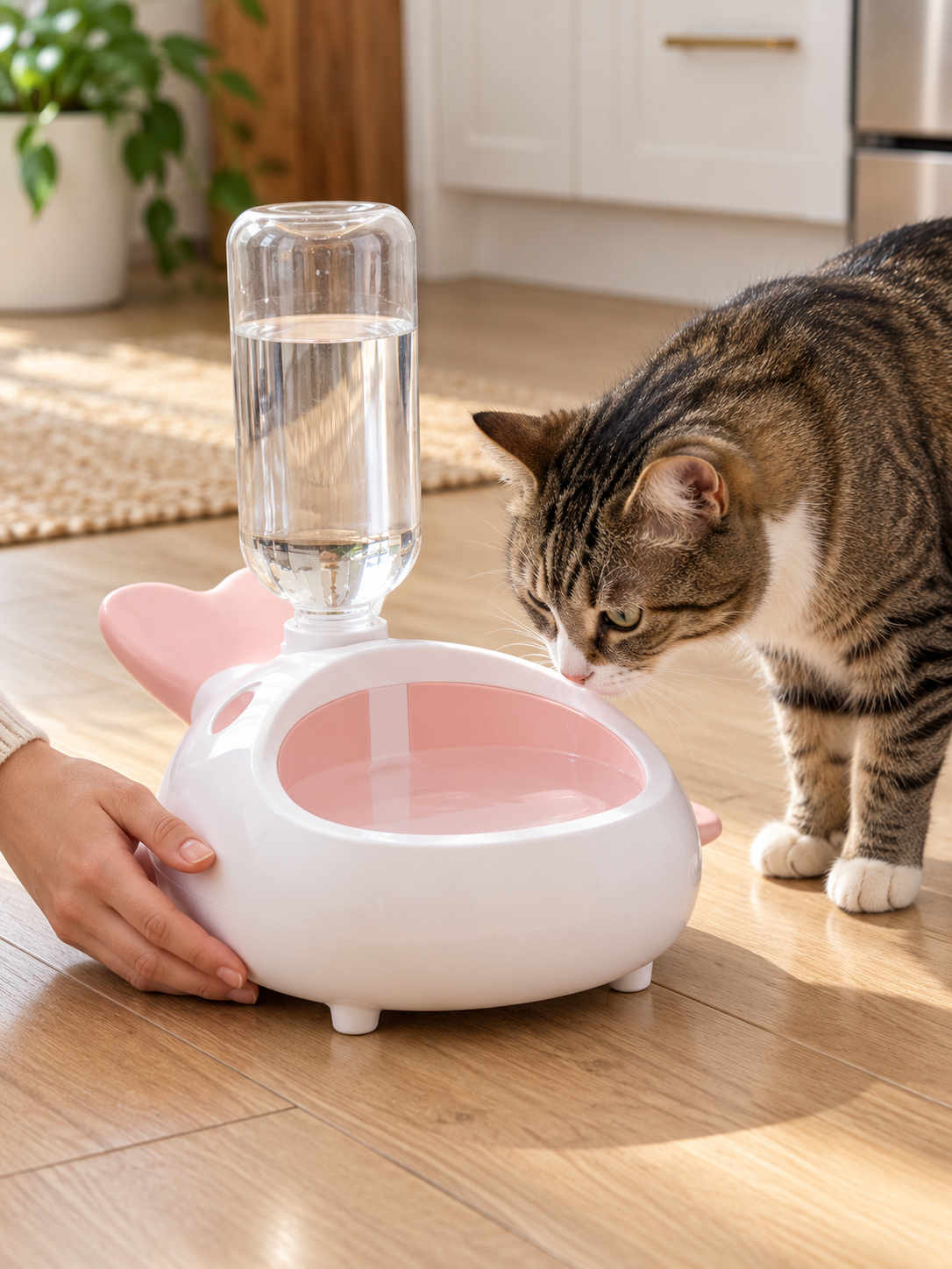 Lifestyle illustration: WhaleSip™ Pet Water Dispenser